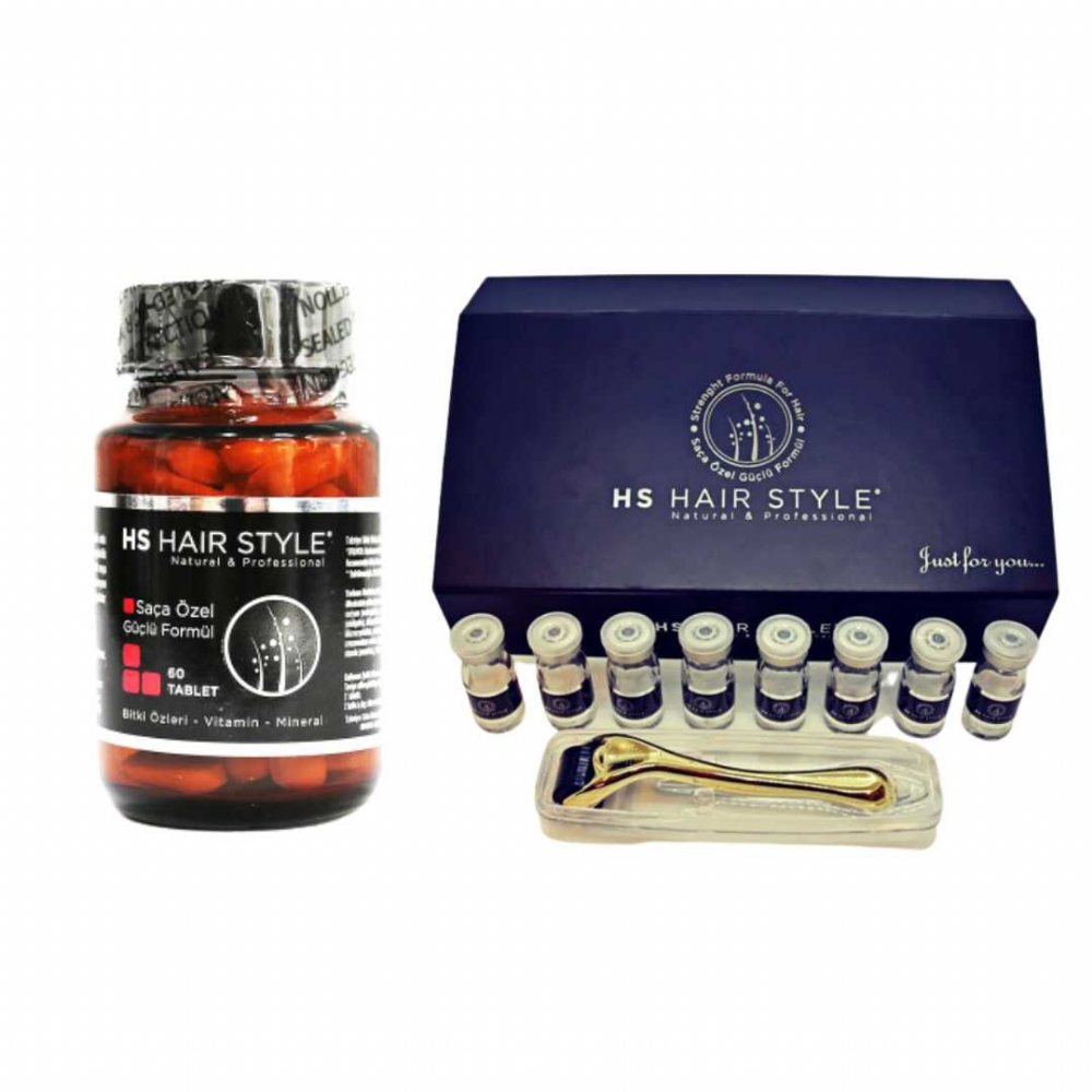 Hs Hair Style Food Supplement and Serum Set